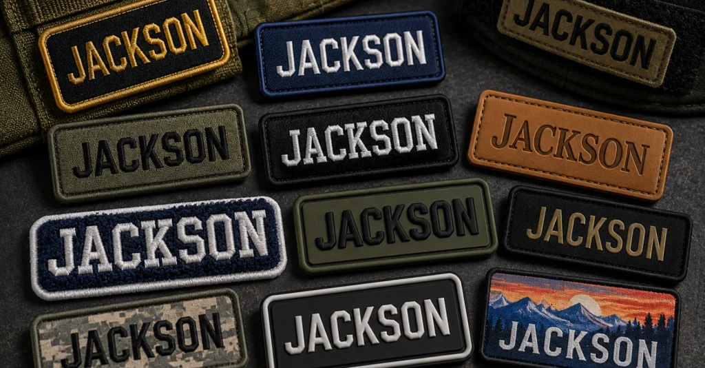 customized name patches