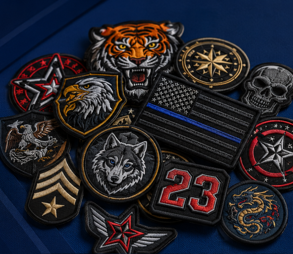 3d embroidery patches