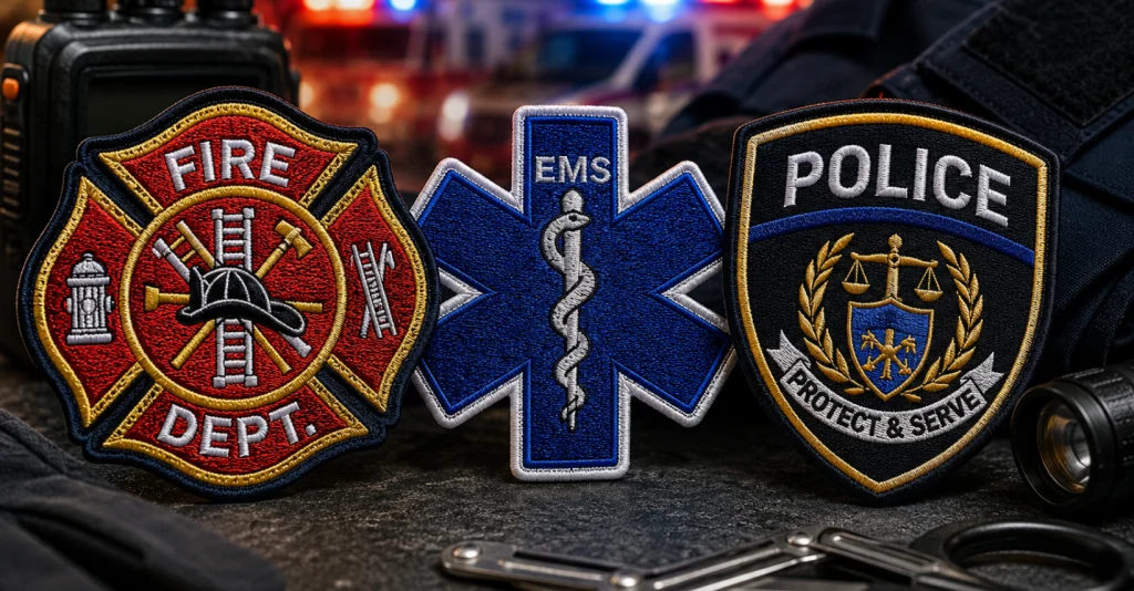 Custom Emergency Services Patches
