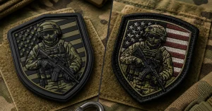 PVC vs embroidered custom military patches