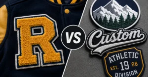 Chenille Letterman Patches vs Embroidery
